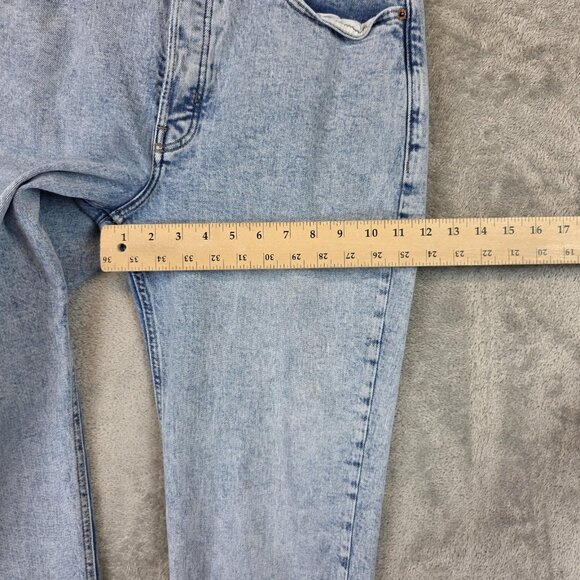 Old Navy Jeans Womens 12 Extra High-Rise Sky Hi Straight Button Fly Raw Hem - Picture 6 of 13